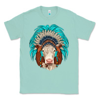 Seafoam hereford indian headdress Classic Tee - JahusDesignShop