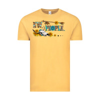 Vintage Mustard ew people with cross Vintage Tee - HRA Design Shop