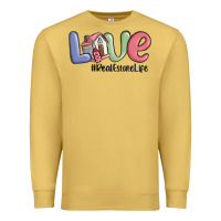 Antique Gold love real estate life Premium Sweatshirt - MaliasSmallBusiness