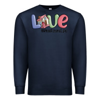 Navy love real estate life Premium Sweatshirt - MaliasSmallBusiness