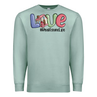 Seafoam love real estate life Premium Sweatshirt - MaliasSmallBusiness