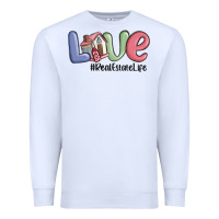 White love real estate life Premium Sweatshirt - MaliasSmallBusiness
