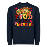 Navy food is my valentine Heavyweight Sweatshirt - FaDigitalArtStudio
