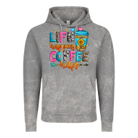 Cloud Rock life happens coffee helps Vintage Hoodie - Zillion Design Studio