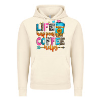 Vintage Artic life happens coffee helps Vintage Hoodie - Zillion Design Studio
