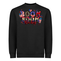 Black Boom boom baby 4th of july Heavyweight Sweatshirt - CowGirlArtShop