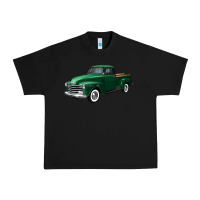 Black western green truck right 34 view Urban Heavy Tee - FaDigitalArtStudio