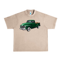 French Oak western green truck right 34 view Urban Heavy Tee - FaDigitalArtStudio