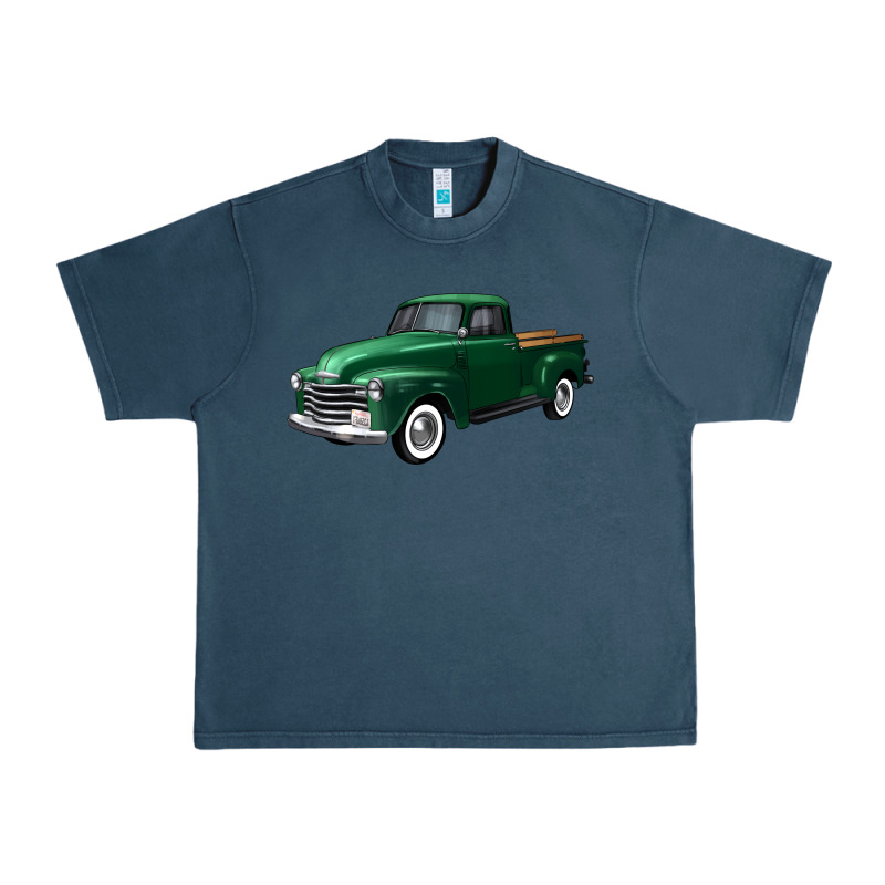 Western Green Truck Right 34 View Urban Heavy Tee by FaDigitalArtStudio | Teevron