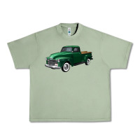 Oil Green western green truck right 34 view Urban Heavy Tee - FaDigitalArtStudio