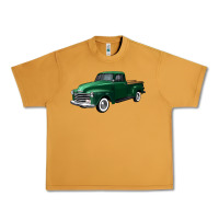 Peanut Butter western green truck right 34 view Urban Heavy Tee - FaDigitalArtStudio