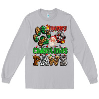 Moon Dust merry christmas paws with santa Long Sleeve Tee - AdoDesignShop