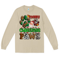 Mushroom merry christmas paws with santa Long Sleeve Tee - AdoDesignShop
