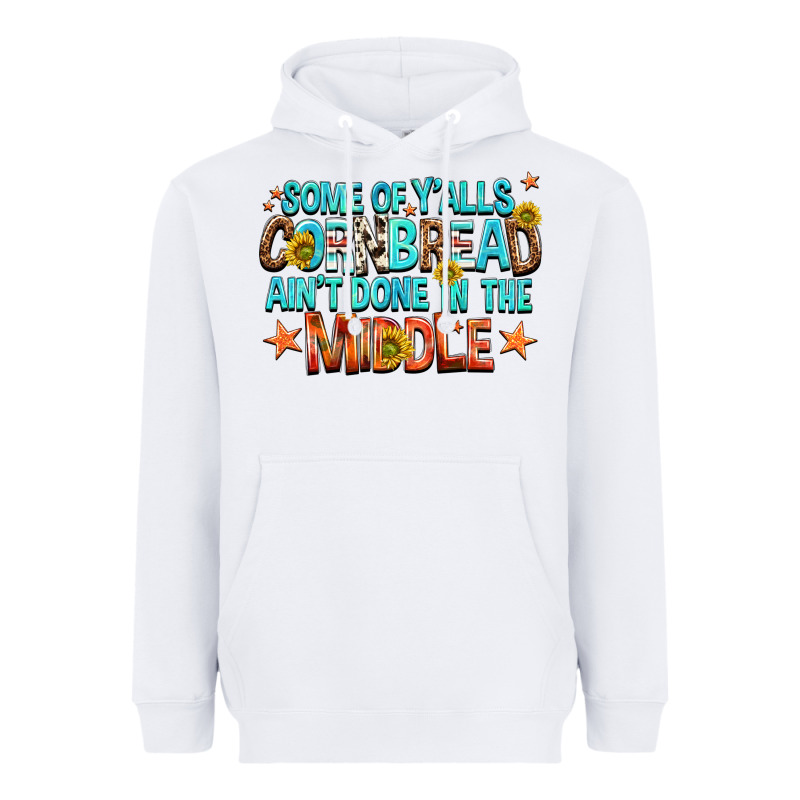 Some Of Yalls Cornbread Aint Done In The Middle Heavyweight Hoodie by NancyCooperArtShop | Teevron