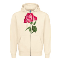 Sandshell Love At First Sight Rose Zipper Hoodie - LillyAllenDesigns