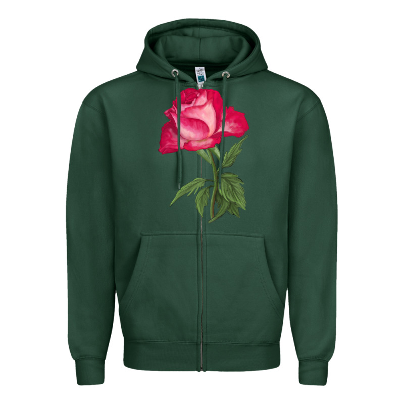 Love At First Sight Rose Zipper Hoodie by LillyAllenDesigns | Teevron