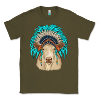 Army Green charolais indian headdress Classic Tee - JahusDesignShop