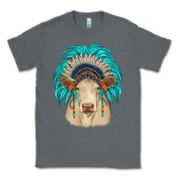 Charcoal Heather charolais indian headdress Classic Tee - JahusDesignShop