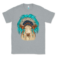 Heather Grey charolais indian headdress Classic Tee - JahusDesignShop
