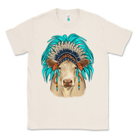 Natural charolais indian headdress Classic Tee - JahusDesignShop