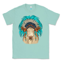 Seafoam charolais indian headdress Classic Tee - JahusDesignShop