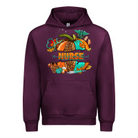 Mauve Wine pumpkin nurse Urban Hoodie - NancyCooperArtShop