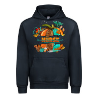 Navy pumpkin nurse Urban Hoodie - NancyCooperArtShop
