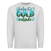 Dove Grey baby its cold outside Premium Sweatshirt - NancyCooperArtShop