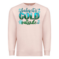 Pale Pink baby its cold outside Premium Sweatshirt - NancyCooperArtShop