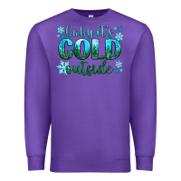 Purple baby its cold outside Premium Sweatshirt - NancyCooperArtShop