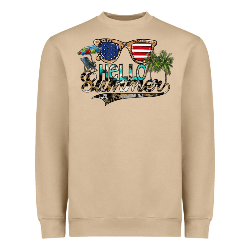 Hello Summer Heavyweight Sweatshirt by SublimationCraftShop | Teevron