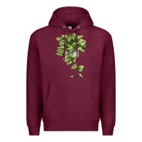 Burgundy Golden Pothos Premium Hoodie - LillyAllenDesigns