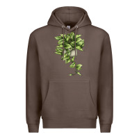 Coffee Golden Pothos Premium Hoodie - LillyAllenDesigns