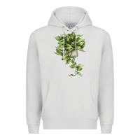 Dove Grey Golden Pothos Premium Hoodie - LillyAllenDesigns
