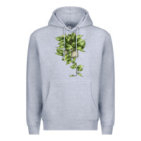 Heather Grey Golden Pothos Premium Hoodie - LillyAllenDesigns