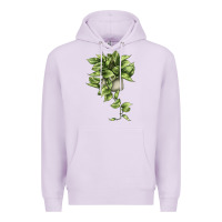 Lilac Golden Pothos Premium Hoodie - LillyAllenDesigns