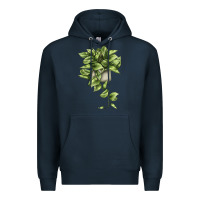 Navy Golden Pothos Premium Hoodie - LillyAllenDesigns
