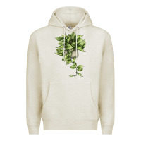 Oatmeal Heather Golden Pothos Premium Hoodie - LillyAllenDesigns