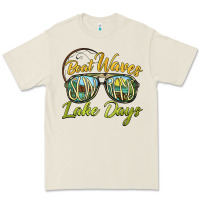 Bone boat waves sun rays lake days Premium Tee - BarkalooDesign