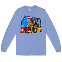 Colony Blue forklift birthday four Long Sleeve Tee - Artiststas