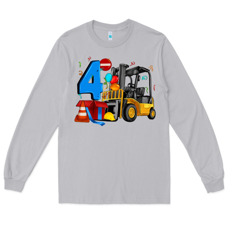 Forklift Birthday Four Long Sleeve Tee by Artiststas | Teevron