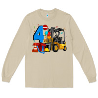 Mushroom forklift birthday four Long Sleeve Tee - Artiststas