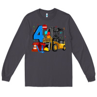 Smoke forklift birthday four Long Sleeve Tee - Artiststas