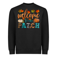 Black welcome to our patch Heavyweight Sweatshirt - HRA Design Shop