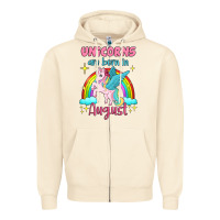 Sandshell unicorns are born in august Zipper Hoodie - Jasminsmagicworld