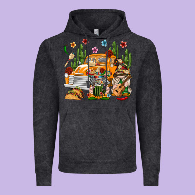 Mexican Gnome Truck Vintage Hoodie Designed By Texasbilliewilder
