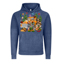 Vintage Denim Mexican Gnome Truck Vintage Hoodie - texasbilliewilder