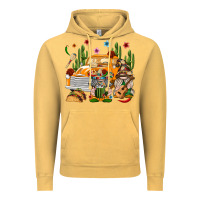 Vintage Mustard Mexican Gnome Truck Vintage Hoodie - texasbilliewilder
