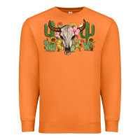 Carrot bull skull with cactus Premium Sweatshirt - MaliasSmallBusiness
