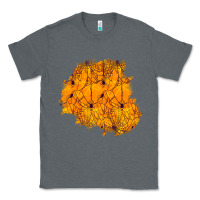 Charcoal Heather halloween patch Classic Tee - BundleAndBundleShop
